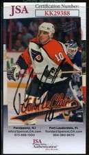 John Leclair JSA Coa Hand Signed 1997 Fleer Ultra Autograph