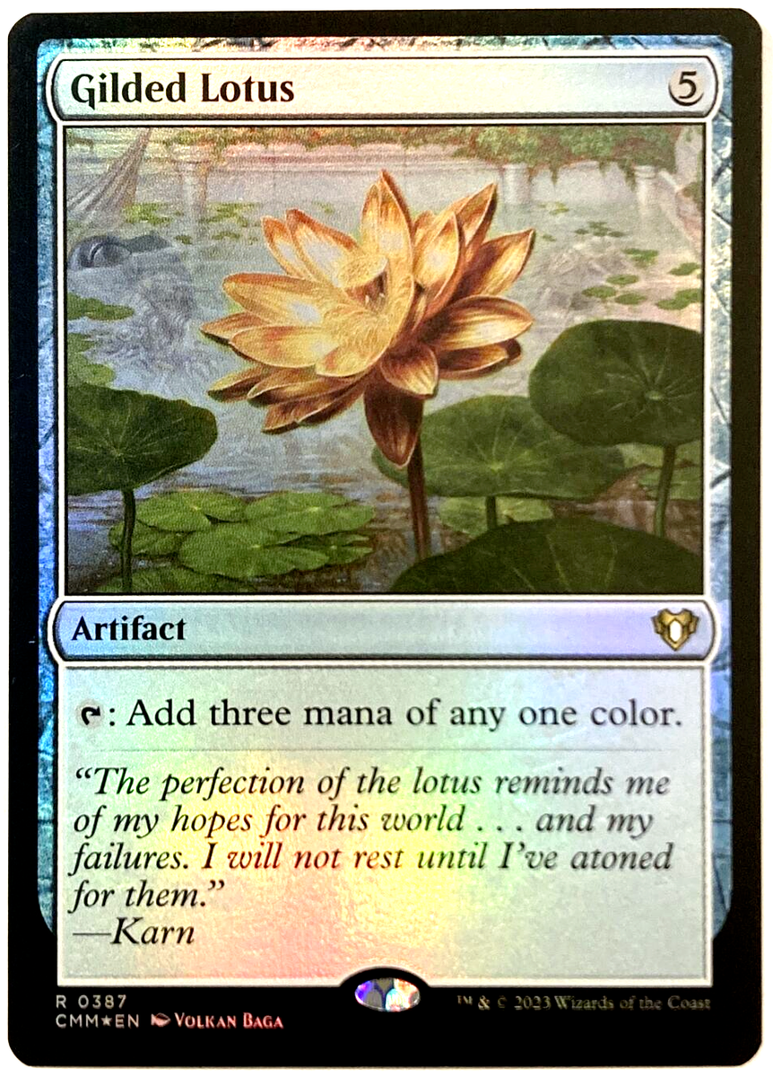 MTG Gilded Lotus *FOIL* Commander Masters 0387 NM | eBay