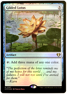 MTG Gilded Lotus *FOIL* Commander Masters 0387 NM | eBay