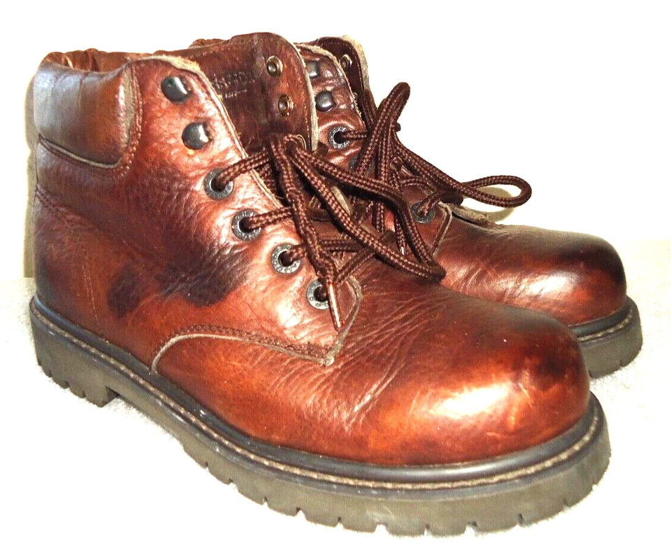 C.H Bass&Co Botas de Senderismo al Tobillo Impermeables de Cuero Marrón para Niños Talla-8M Foto 4 de 4