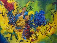 Contemporary Art The dance Accent Tile Mural Kitchen Wall Backsplash Ceramic 8x6