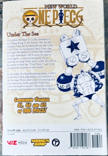 VIZ MEDIA MANGA SHONEN JUMP ONE PIECE: NEW WORLD OMNIBUS 3 IN 1 VOL. 61-63 NICE! - Picture 2 of 2
