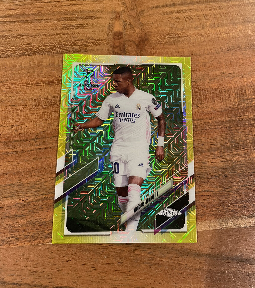 Vinicius Vini Jr. 2020-21 Topps Chrome Japan Yellow Mojo Refractor