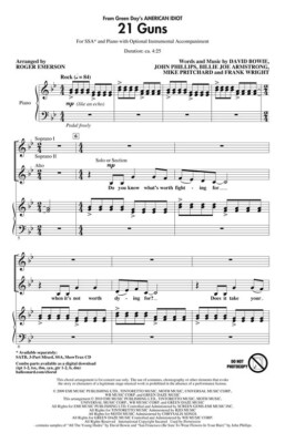 21 Guns (from Green Day's American Idiot) SSA Billie Joe Armstron