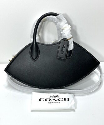 【COACH】コーチ レザーベア アウトロー LIMITED EDITION Coach Lip Bag in Black Glovetanned Leather CU856 Top Handle