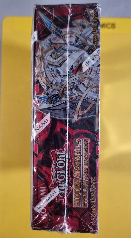 YuGiOh Hidden Arsenal 5 Steelswarm Invasion Seal Booster Box 1st Ed. Eng. Photos - Image 2 of 4