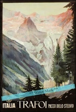 Trafoi Italy 1920 South Tyrol Vintage Poster Print Retro Style Home Travel Art