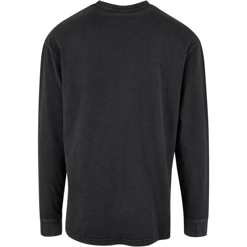 Urban Classics Heavy Boxy Acid Wash Longsleeve Shirt Pullover Sweater Waschung - Picture 9 of 40