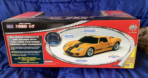 Nikko Radio Control Yellow Ford GT 1:16 Scale NEW in Original Box - Picture 6 of 11