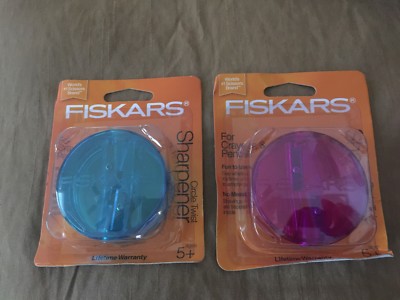 Fiskars Circle Twist Duel Double Sharpener Crayon And Pencil (Qty of 2)