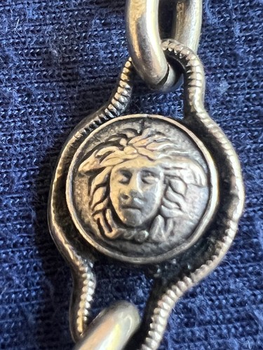 Versace Silver Color Medusa Coin Bag Chain - 第 10/11 張圖片