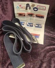 Gait Transfer Belt Support for Caregiver Home Health Aid Seniors (Blue)