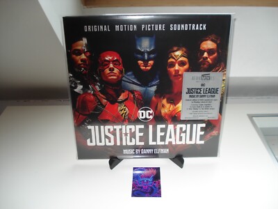 Justice League - O.S.T. White Stripes Junkie XL 2 Flaming Vinyl LP NEU &Original