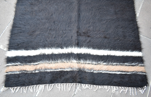 Vintage Angora Mohair Rug 52'' x 79'' Anatolian Oriental Real Mohair Rug NO DYE - Picture 5 of 7