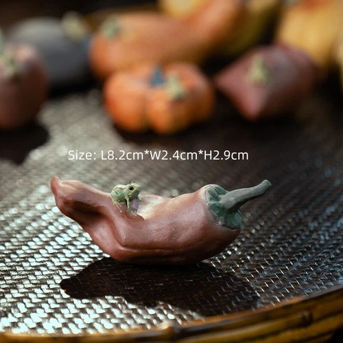 One Piece Handmade Artware Water Spray Yixing Zisha Purple Clay Tea Pet Frog New - Picture 22 of 22