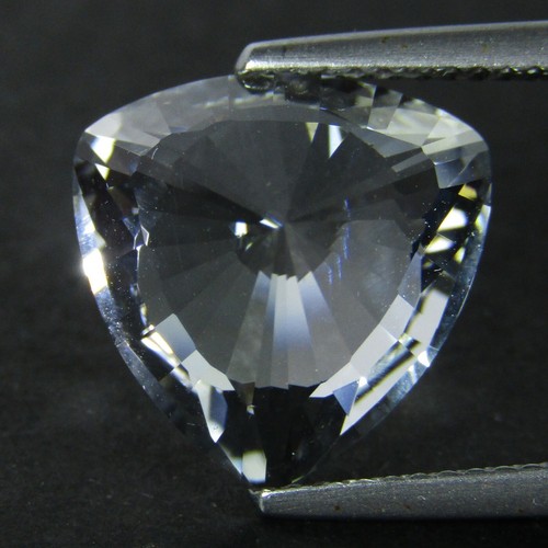 9.43Cts Stunning Natural White Topaz 12.6mm Trillion Cut Collection Ref VDO - Picture 2 of 4