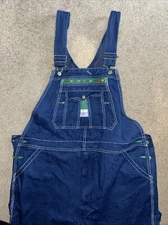 Liberty Overalls 44x30 Bibs Work Farmer Trucker Carpenter Rigid Blue Denim