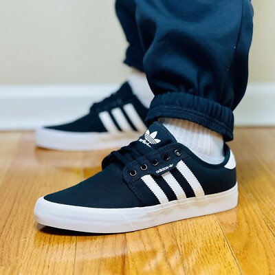 Adidas Originals Seeley Men's Size Black Sneaker Skate Shoe