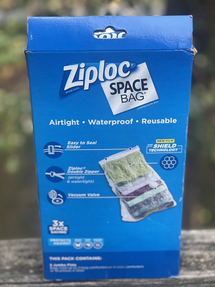 Ziploc Space Bag 4 Piece Bed & Linen Set 2x Extra Large Flats + 2x Jumbo Flats eBay