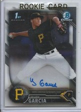 2016 Bowman Chrome Yeudy Garcia Auto Rookie Card RC #BCAP-YG Mint