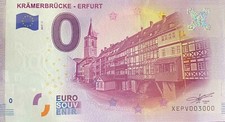 Ticket 0 Euro Kramerbrucke Erfurt Germany 2017 Number 3000