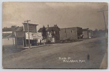 Millbrook-Blanchard MI Kendall & Slade Hardware~Other Main St Shops~1909 RPPC