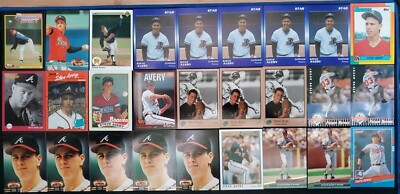 Lot Of MLB Steve Avery Cards- 54 Cards- Oddballs And Rares- All Nm- Over 60$ Val