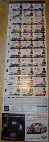 2011 Indianapolis 500 Program 1of 3 Sports Illustrated with Insert Dan Wheldon - Picture 5 of 10