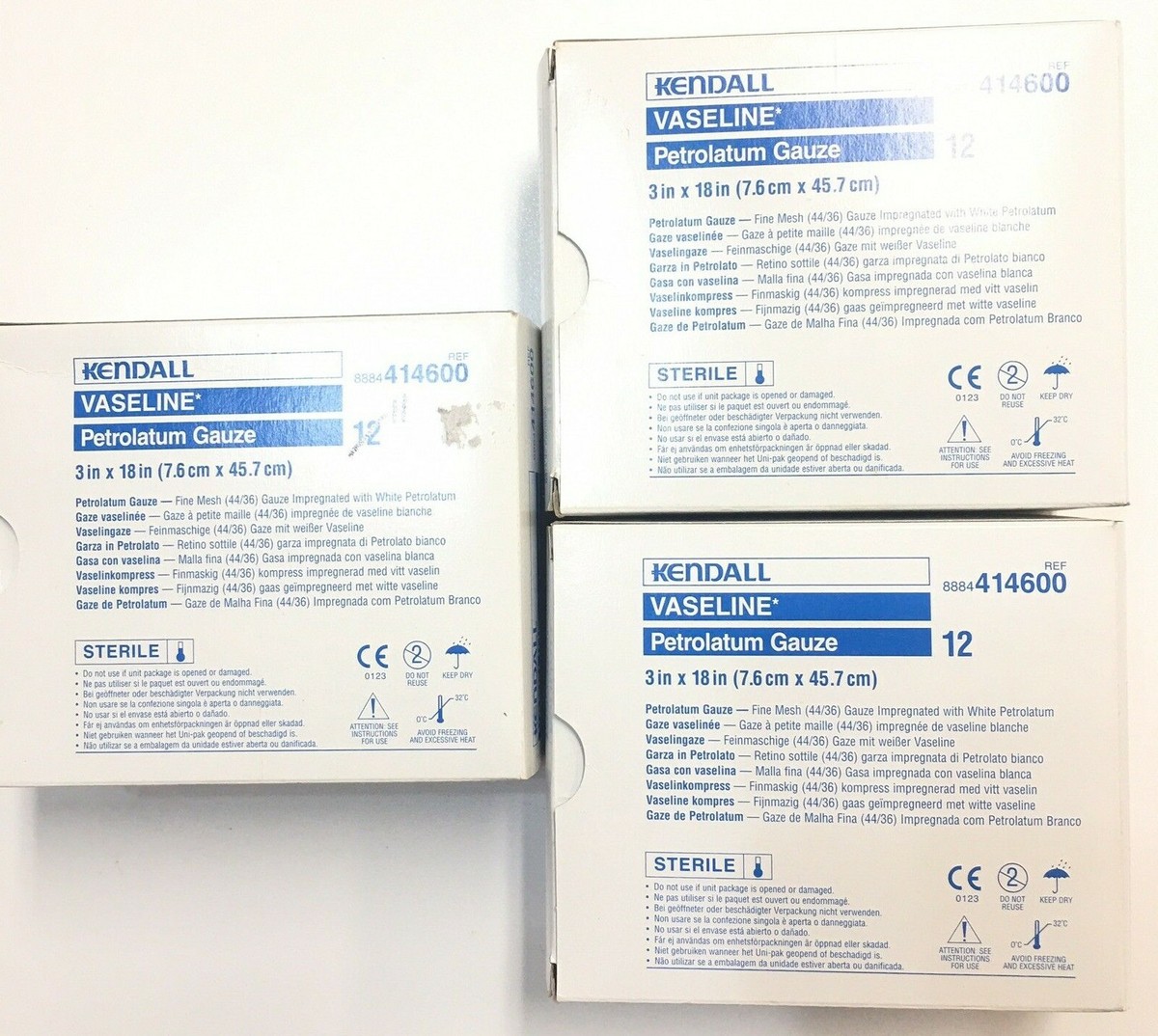 Kendall Vaseline Gauze Petrolatum Impregnated Dressing 3