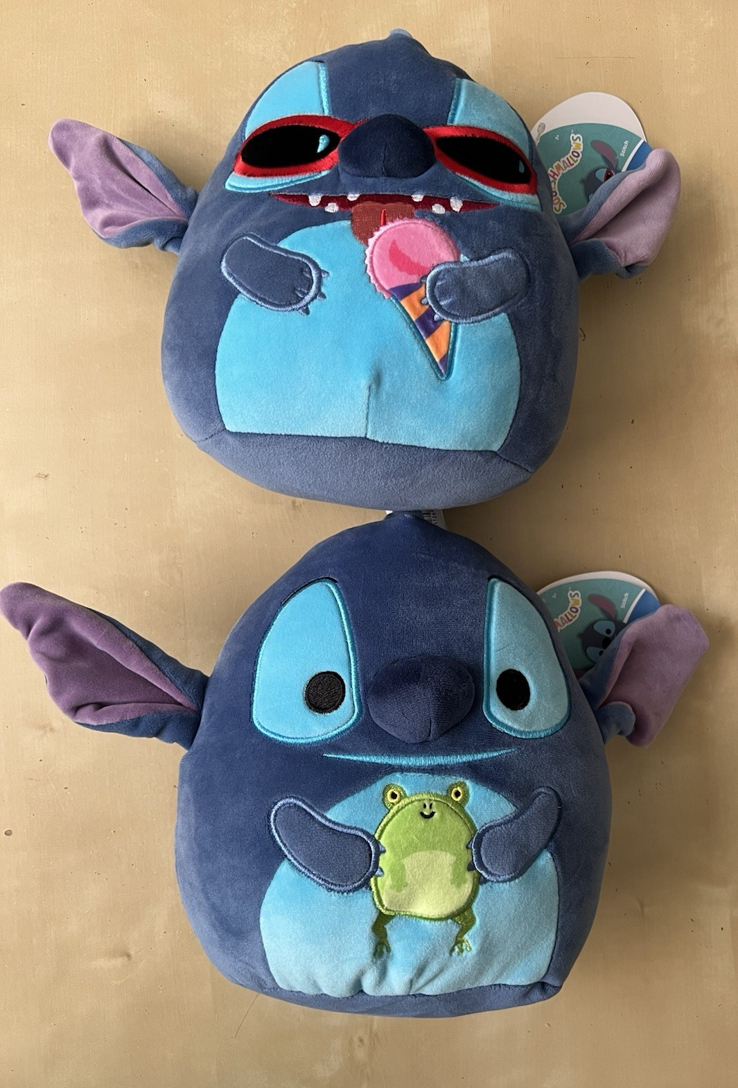 Stitch with Frog Ice Cream Squishmallow Disney 8 inch Plush Soft Lilo & Stitch