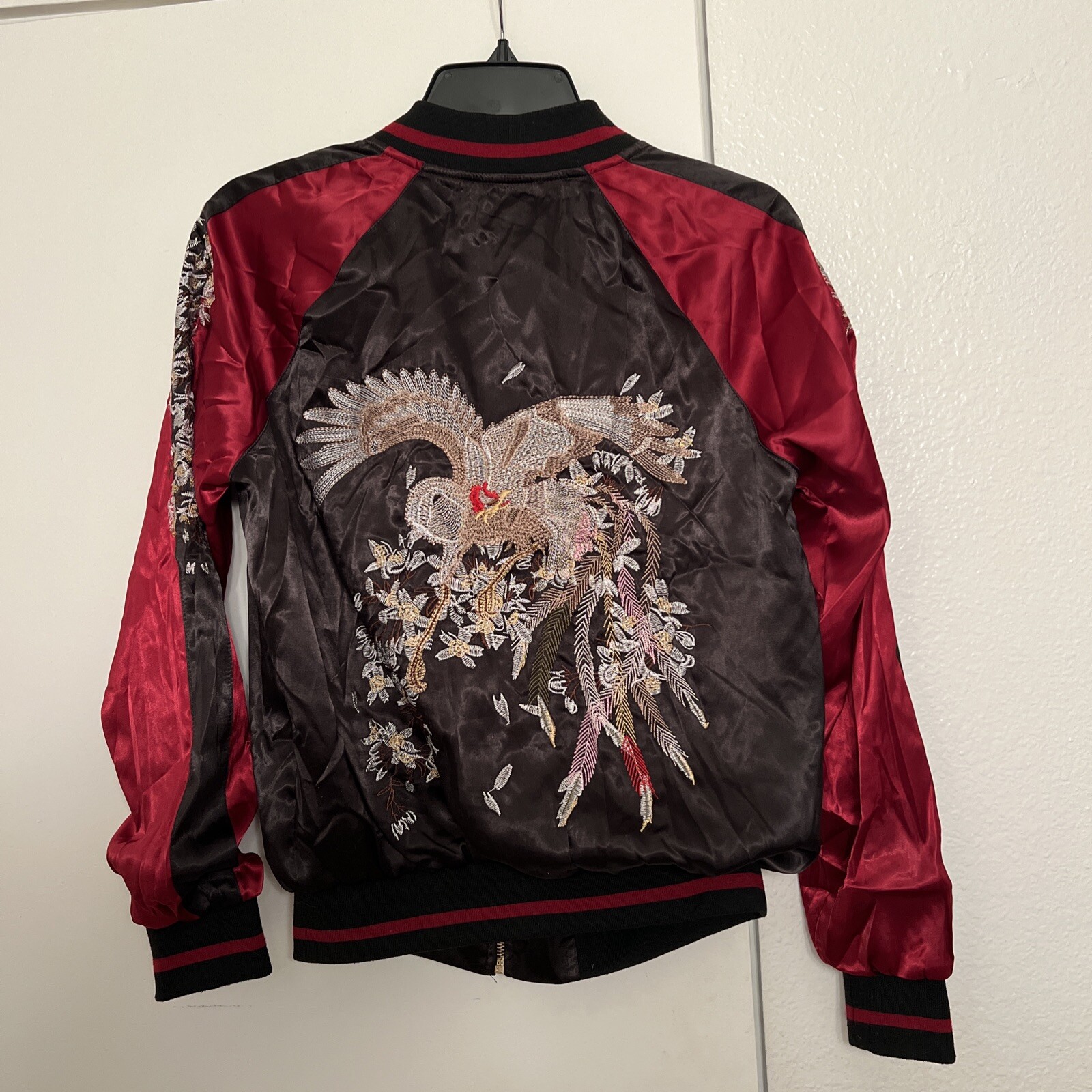 CASTING LA Zip Up Jacket M Polyester Embroidered … - image 4