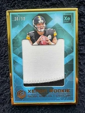 Mason Rudolph #X-MRH - 2018 Panini Elements - Xenon Rookie Patch Gold /50