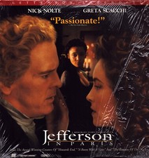 JEFFERSON IN PARIS Staring Nick Nolte 12" Video Laserdisc