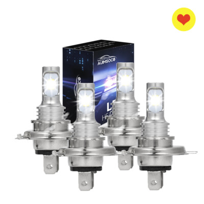For BMW 328i 2007-2016 4x Bulbs LED Headlight High/Low Beams 8000K Crystal White