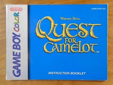 Quest for Camelot Nintendo Game Boy Color Manual Only ~ Instruction Booklet