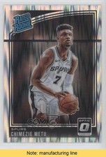 2018 Panini Donruss Optic Rated Rookie Shock Prizm Chimezie Metu #195 READ 0aa1