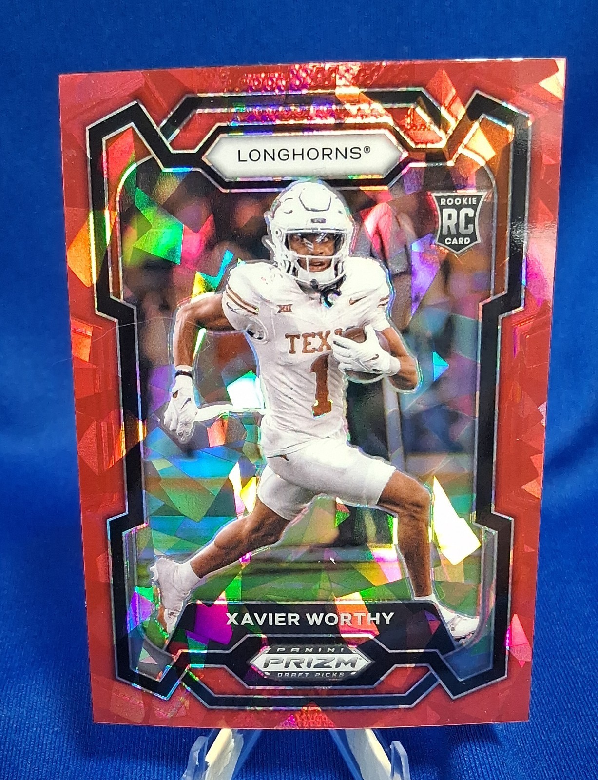 2024 Panini Prizm Draft Picks - Xavier Worthy #153 Red Ice Prizm (RC)