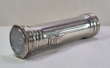 Vintage Metal Flashlight Collectible Silver T...