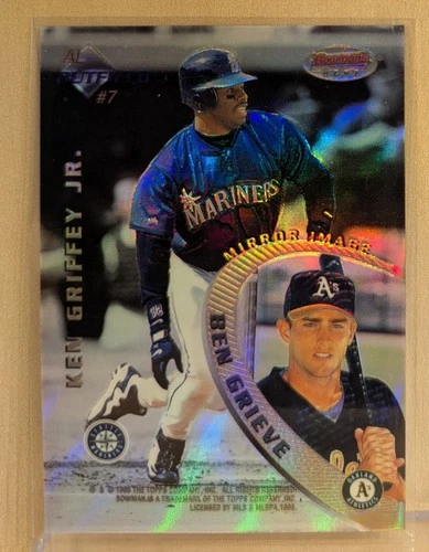 1996 Bowman's Best MIRROR IMAGE REFRACTOR #7 Ken Griffey Jr Tony Gwynn RARE