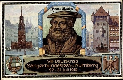 Ganzsachen Künstler Ak Schmidt, C., Nürnberg, 8. Dt.... - 10832657