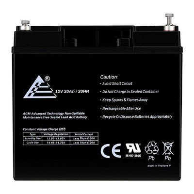 12V 20Ah, General Purpose VRLA AGM SLA Battery