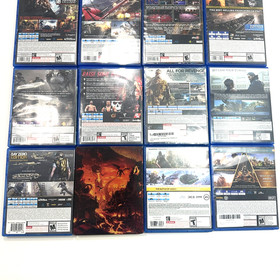 PS4 Game Lot of 15 Games &ndash; Tested & Working Metal Gear Witcher COD Final Fantasy