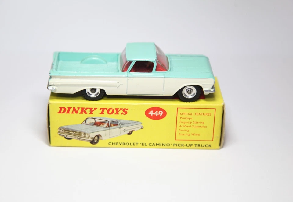 Dinky 449 Chevrolet El Camino пикап в оригинальной коробке - почти как новый винтажный - Изображение 3 из 4