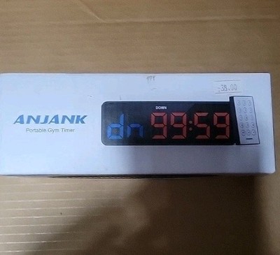 ANJANK Small Portable Gym Timer Clock with Remote