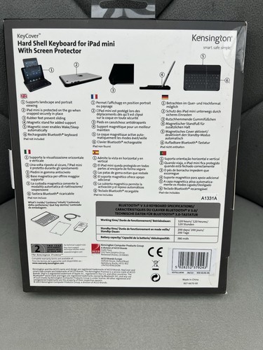 Kensington Hard shell Keyboard For Ipad Mini With Screen Protector - 第 2/2 張圖片