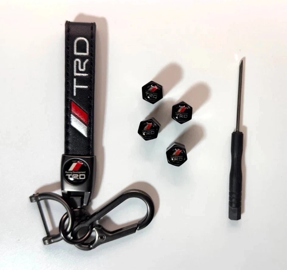 ⭐️Genuine Leather TRD Keychain | Metal Key Ring for Toyota Tacoma Tundra 4Runner - Image 2 of 2