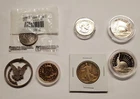 3-Susan B Anthony, 2-1986 Proof Halfs, 1- Cutout Morgan, 1917 Walking Liberty
