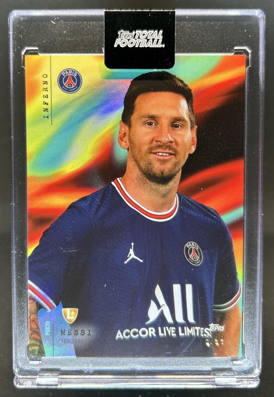 2025-26 Topps Total Football Lionel Messi #/99 Paris Saint Germain view 1