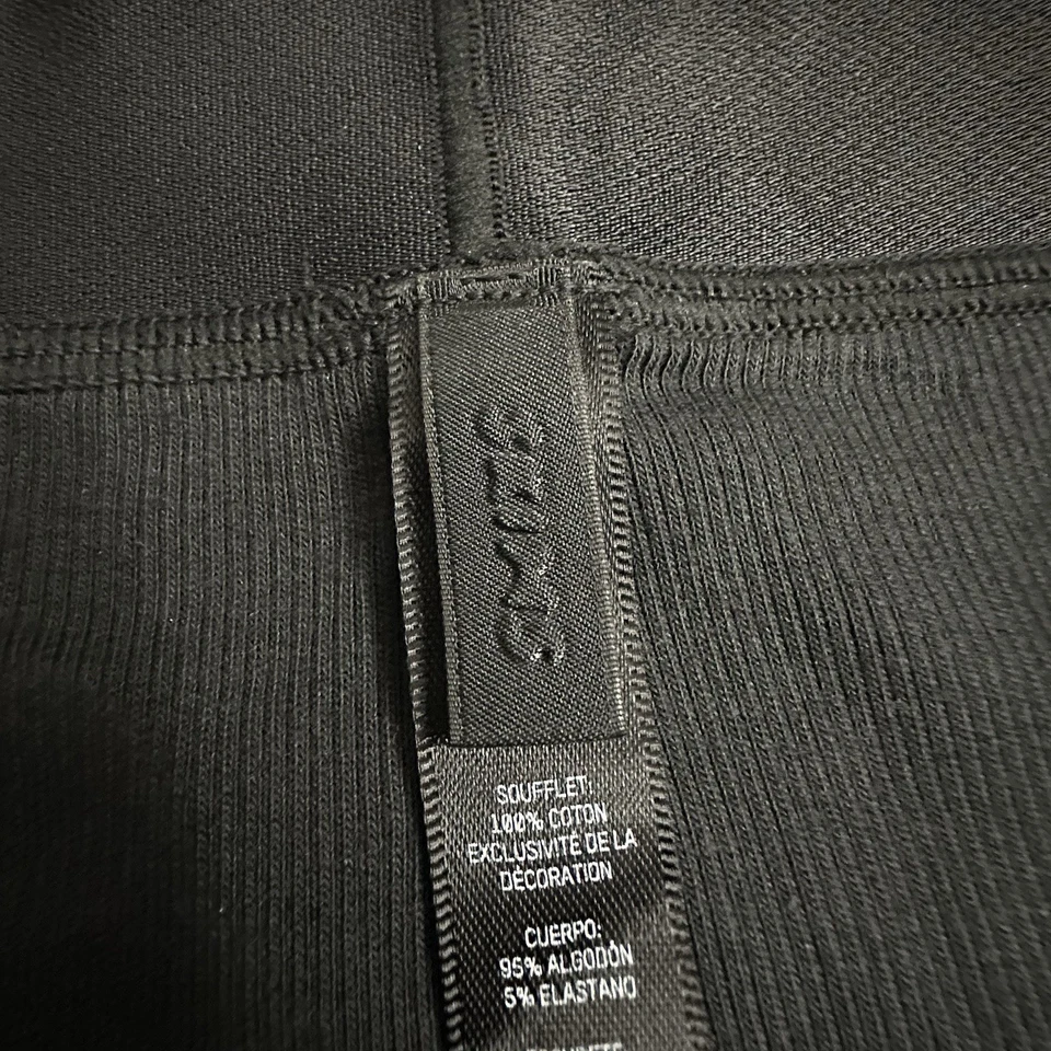 SKIMS Thermal Ribbed Leggings Womens XL Black Thermal Long Johns Cotton Stretch - Image 4 of 4