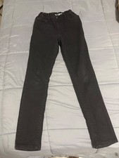 The Childrens Place Boys Super Skinny Stretch Jeans Black Cotton Youth Size 12